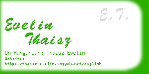 evelin thaisz business card